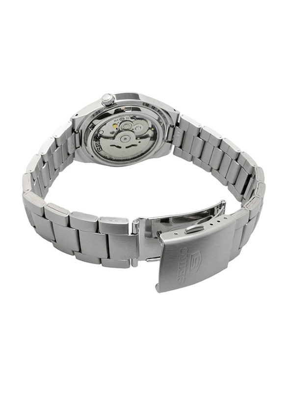Seiko 5 Automatic Analog Watch for Men with Stainless Steel Band, Water Resistant, SNK603K1, Silver-Blue