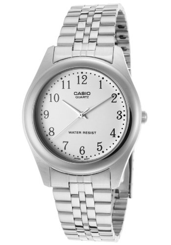 

Casio Analog Watch for Men with Stainless Steel Band, Water Resistant, MTP-1129A-7BRDF, Silver-Silver