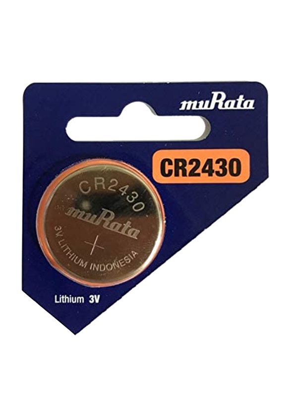 

Bluefield Murata CR2430 3V Remote Control Battery, Silver