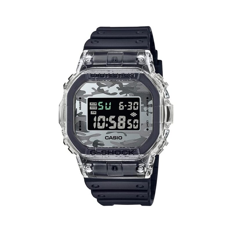 

Casio G-Shock Digital Watch for Men with Resin Band, Water Resistant, DW-5600SKC-1DR, Black-Black