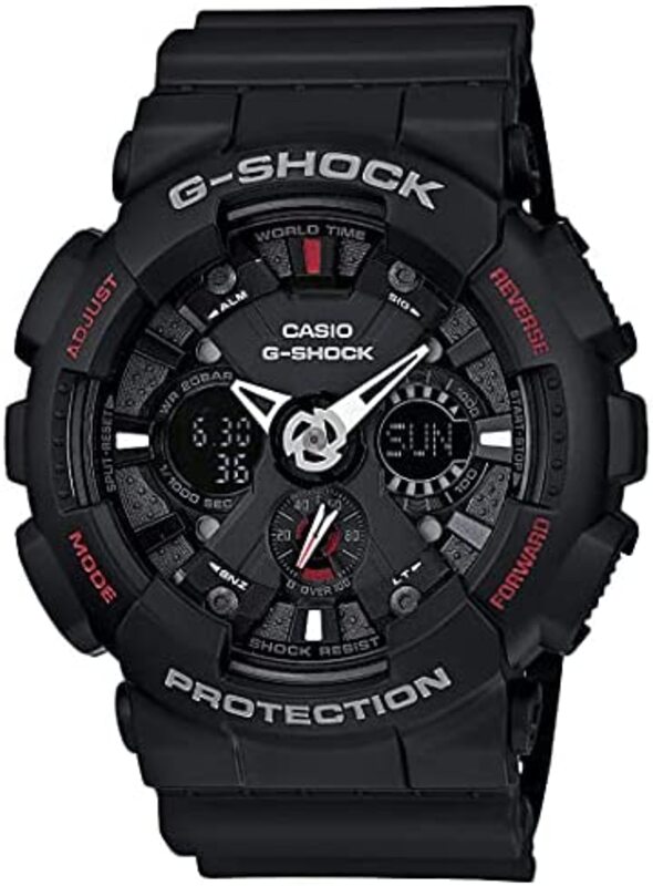 

Casio G-Shock Analog/Digital Watch for Men with Resin Band, Water Resistant, GA-120-1AHDR, Black