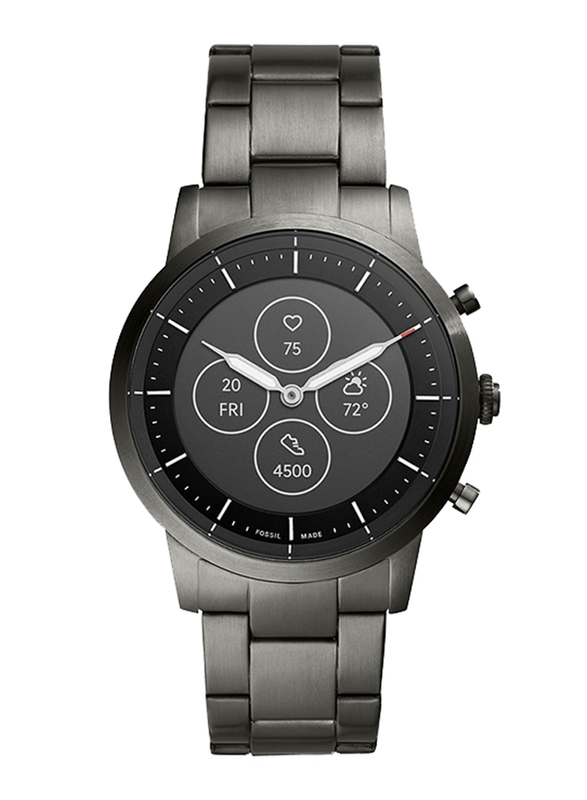 

Fossil Collider Hybrid HR - 42mm Analog Smartwatch for Men, Stainless Steel Band, FTW7009, Grey