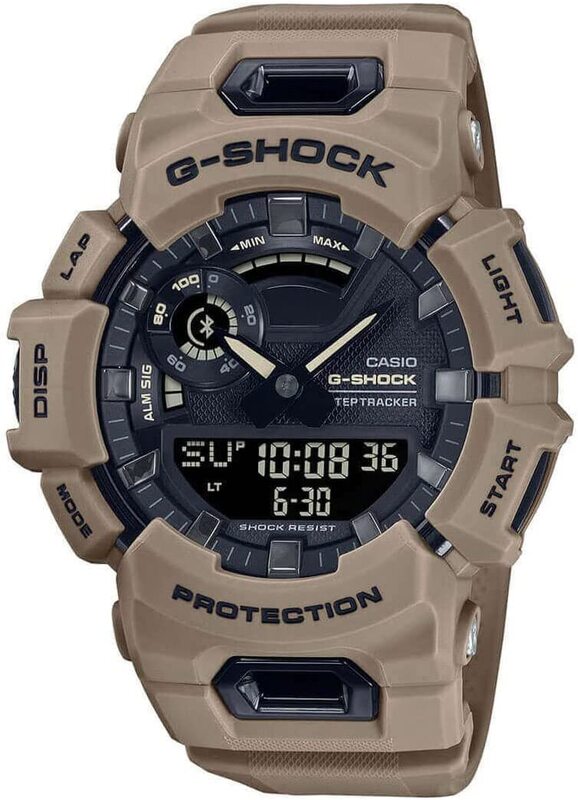 

Casio G-Shock Analog + Digital Watch for Men with Plastic Band, Water Resistant, GBA-900UU-5AER, Black-Brown