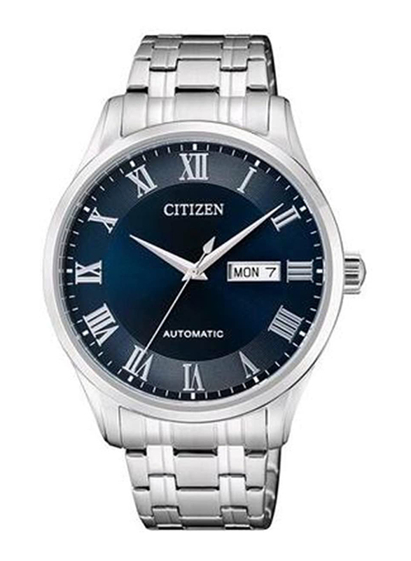 

Citizen Analog Watch for Men with Stainless Steel Band, Water Resistant, NH8360-80L, Silver-Blue