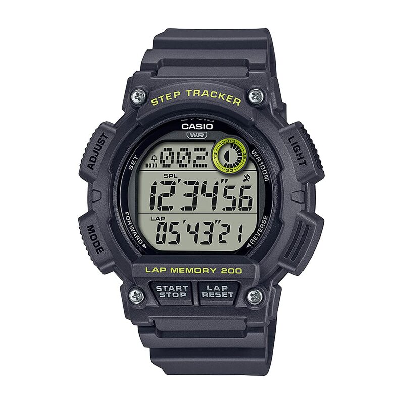 

Casio Digital Watch for Men with Rubber Band, Water Resistant, WS-2100H-8AVDF, Grey-Black