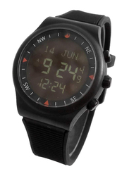 iSOLAR Digital Watch for Kids Unisex with Leather Band, WY-16, Grey