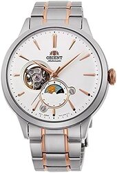 Orient Analog Watch for Men with Stainless Steel Band, Water Resistant, RA-AS0101S00C, Silver-White