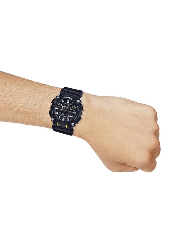 Casio G-Shock Analog/Digital Watch for Men with Resin Band, Water Resistant, GA-900-1ADR, Black