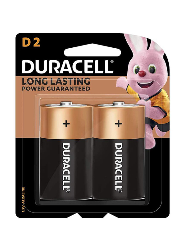 

Duracell Type D Batteries, 32058, 2 Piece, Brown/Black