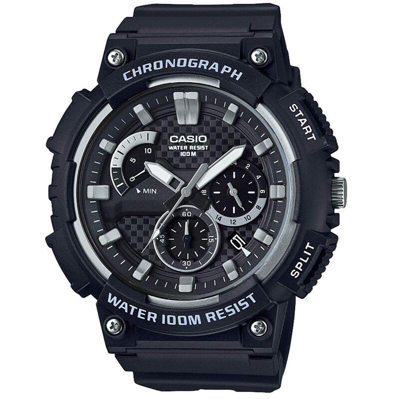 

Casio Analog Watch for Men with Plastic Band, Water Resistant, MCW-200H-1AVEF, Black-Black