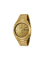 Seiko Analog Watch for Men with Stainless Steel Band, SNXS80K1, Gold