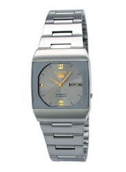 Seiko Analog Watch for Men with Stainless Steel Band, Water Resistant, SNY007J1, Silver