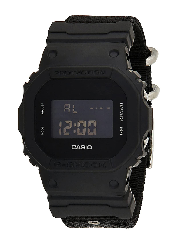 

Casio G-Shock Digital Casual Watch for Men with Resin Band, Water Resistant, DW-5600BBN-1DR, Black