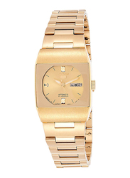 Seiko Analog Watch for Women with Stainless Steel Band, Water Resistant, SYM632J1, Gold
