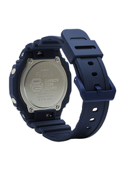 Casio G-Shock Analog/Digital Watch for Men with Resin Band, Water Resistant, GA-2110ET-2A, Blue