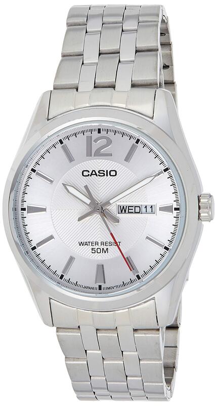 

Casio Analog Watch for Men with Stainless Steel Band, Water Resistant, MTP-1335D-7AVDF, Silver-Silver