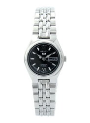 Seiko Analog Watch for Women with Stainless Steel Band, Water Resistant, SYMA11J1, Silver-Black