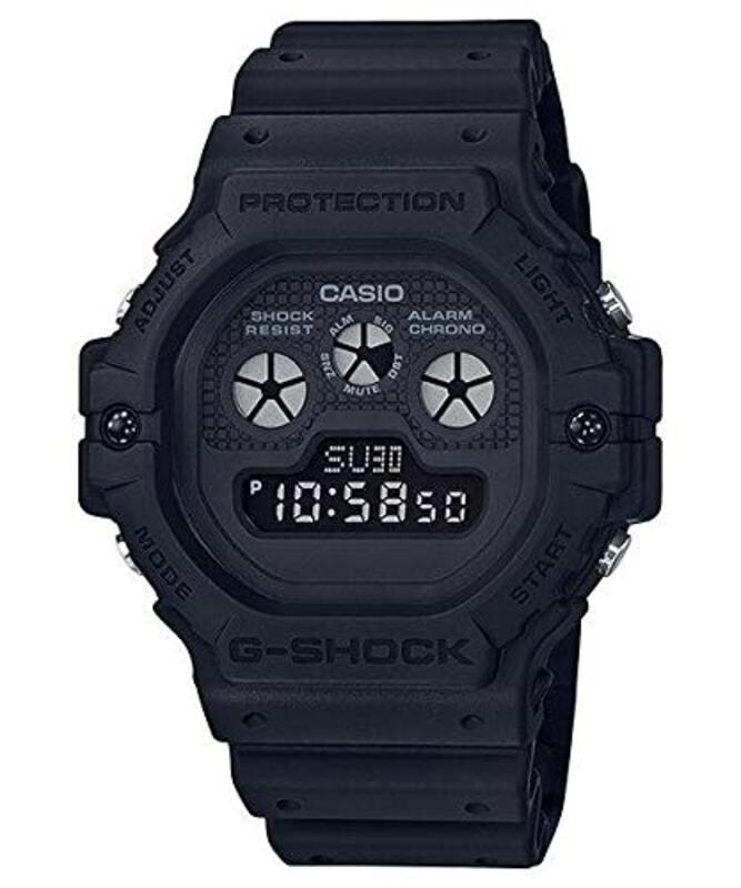 

Casio G-Shock Digital Watch for Men with Resin Band, Water Resistant, DW-5900BB-1DR, Black-Black