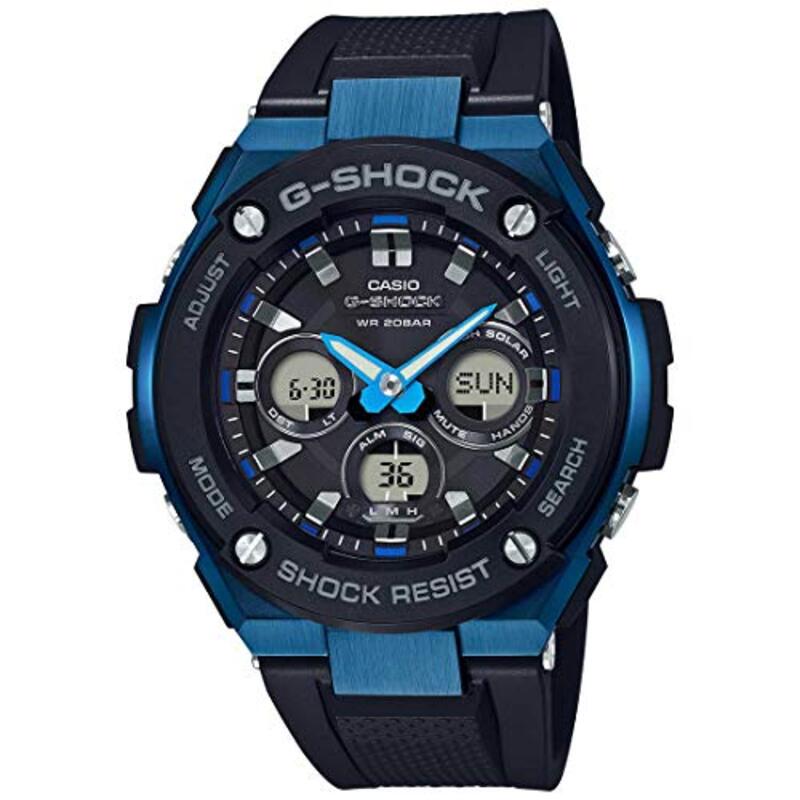 

Casio Analog Watch for Men with Stainless Steel Band, GST-S300G-1A2DR (G791), Black-Black