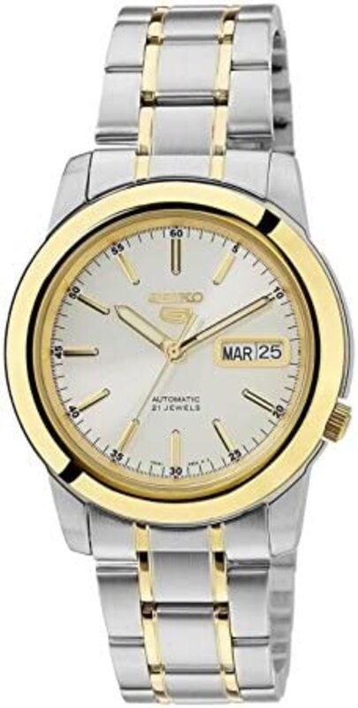 

Seiko Analog Watch for Men with Stainless Steel Band, Water Resistant, SNKE54K1, Multicolour-White