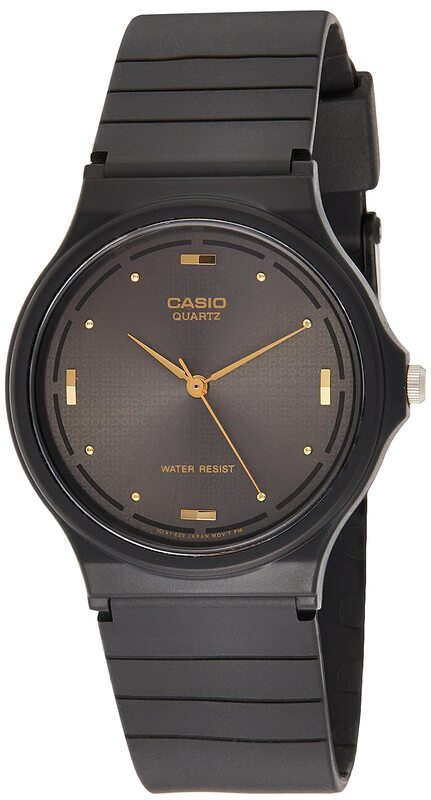 

Casio Analog Watch Unisex with Resin Band, Water Resistant, MQ-76-1ALDF, Black-Black