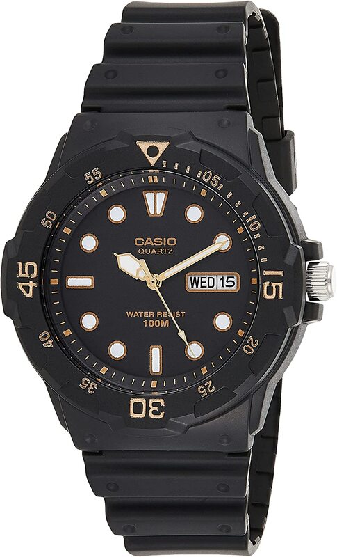 

Casio Analog Sports Watch for Men with Resin Band, Water Resistant, Mrw-200H-1E, Black