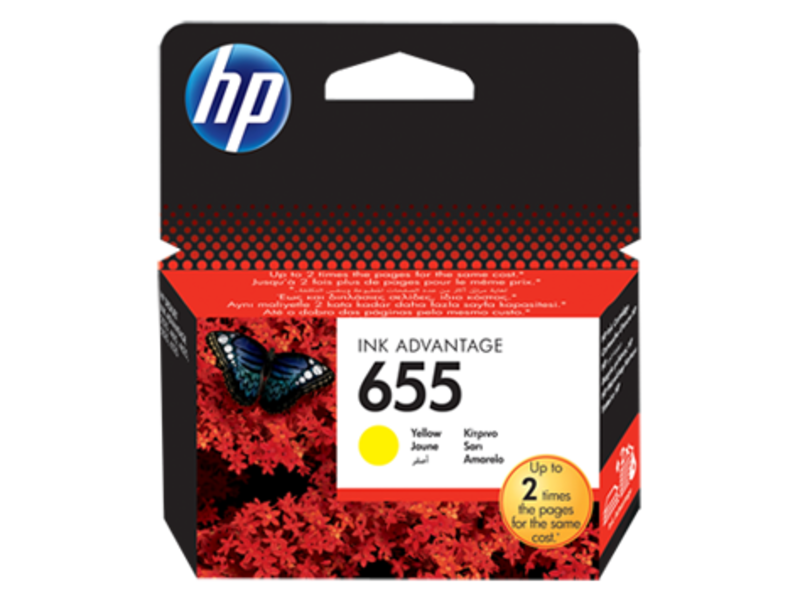 

HP 655 Yellow Ink Cartridge (CZ112AE)