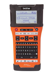 Brother PTE-550WVP Industrial Label Printer, Orange