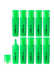 Deli 10-Piece ES621 Highlighter, 1-5mm, Green