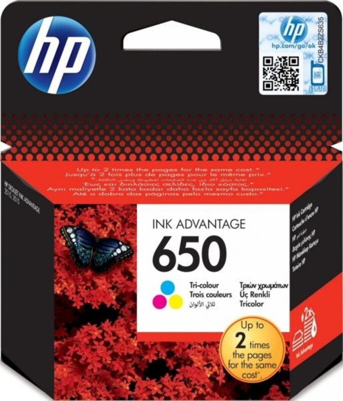 

HP 650 Tri-Colour Ink Cartridge (CZ102AE)