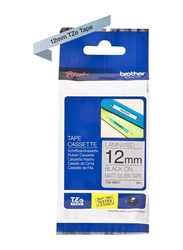 Brother TZE-M931 12mm Laminated Tape, Black/Matt Silver