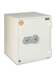 Valberg Fire Resistant 2 Key Locks Safe, FRS-51TKL, Off White
