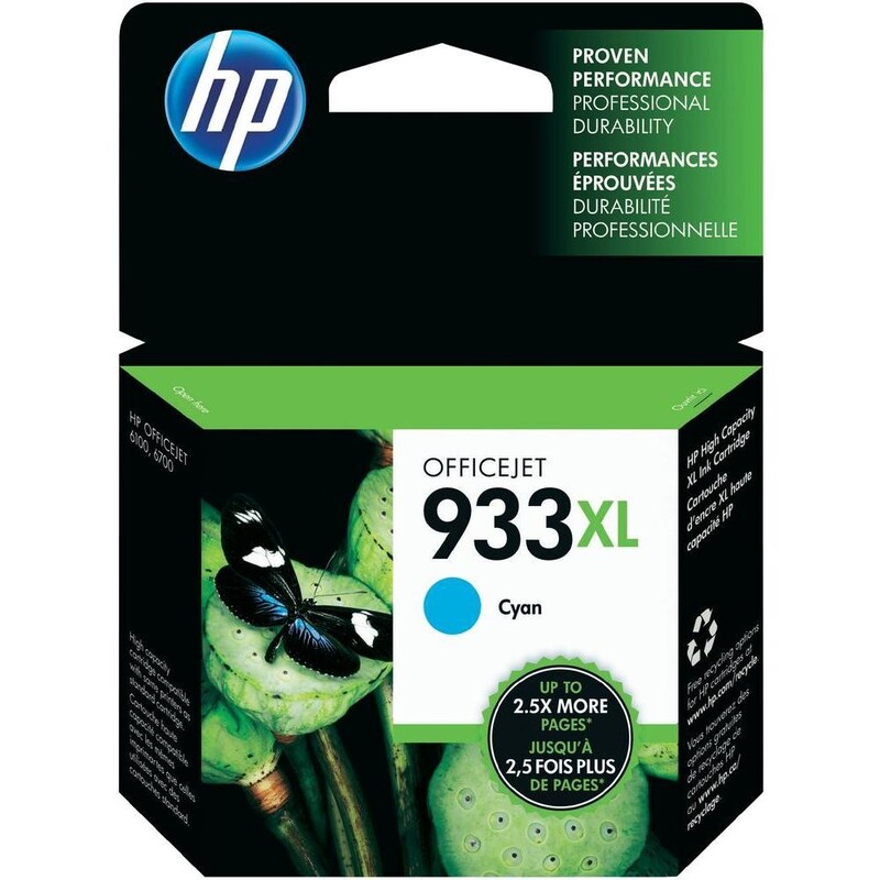 

HP 933XL Cyan Ink Cartridge (CN054AE)