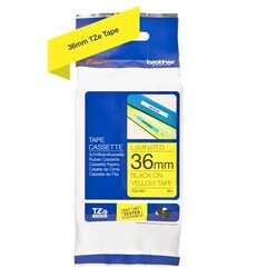 Brother TZE-661 36mm Black on Yellow Laminated Label Tape