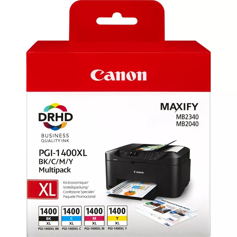 

Canon PGI-1400XL BK/C/M/Y Ink Cartridge Multipack