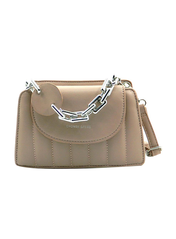 

Apples Soft PU Leather Mini Crossbody Bag for Women with Sling Strap, Pink