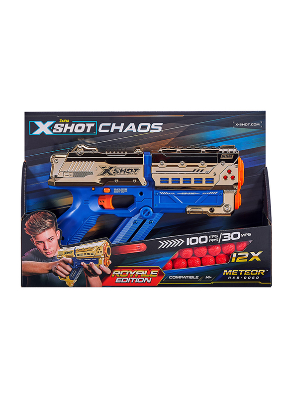 

X-Shot Chaos Golden Meteor Dart Ball Blaster Set, 13 Pieces, Ages 14+