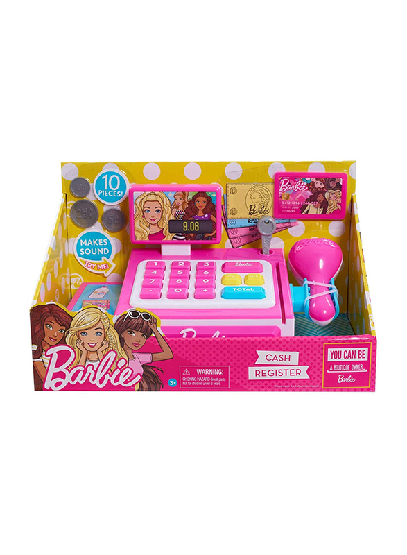 

Barbie Small Cash Register Set, 10 Pieces, Ages 3+