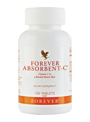 Forever Living Products Forever Absorbent-C Dietary Supplement, 100 Tablets