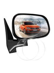 9.5cm Car Rearview Mirror Waterproof Membrane Sticker Rain Shield, Clear