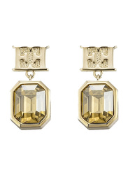 Escada Gold Plated Drop & Dangle Earrings for Women with Diamond Stone, Gold