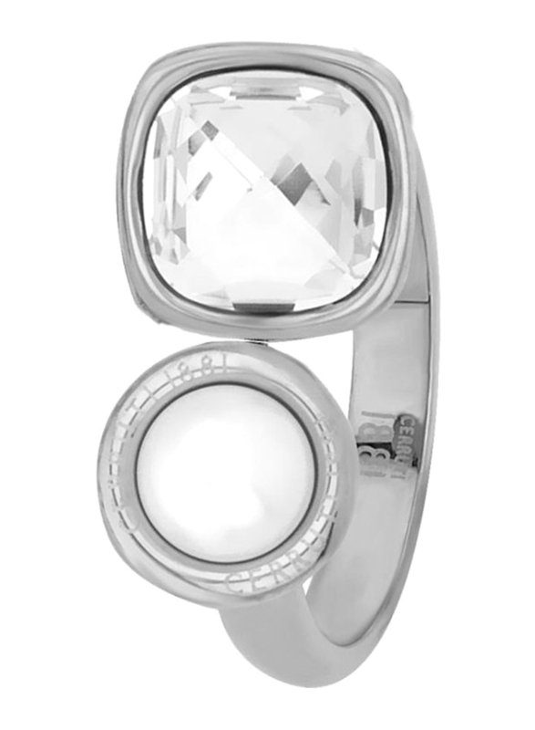 Cerruti 1881 Swarovski Stone Cocktail Ring for Women, Gold, EU 56