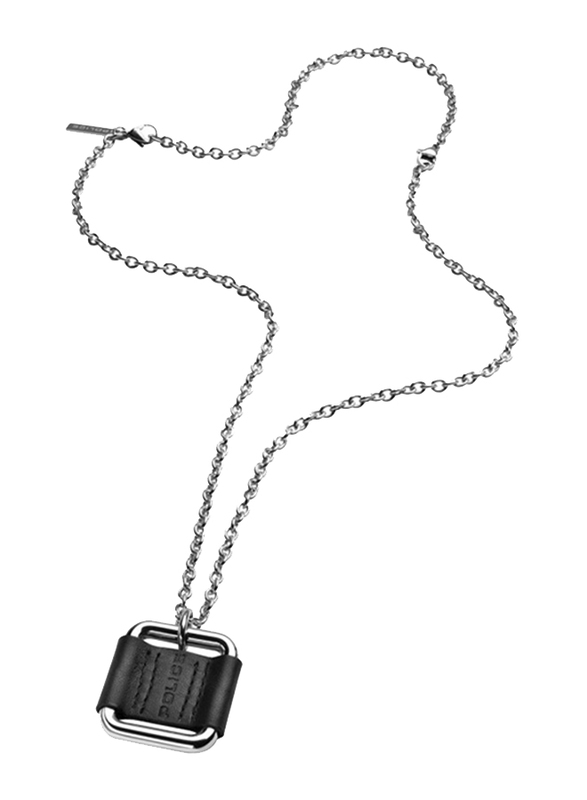 Police Railay Stainless Steel Pendant Necklace for Men, Silver