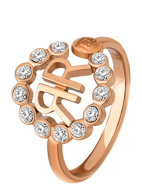 Cerruti 1881 Fashion Ring for Women, Rose Gold, EU 56