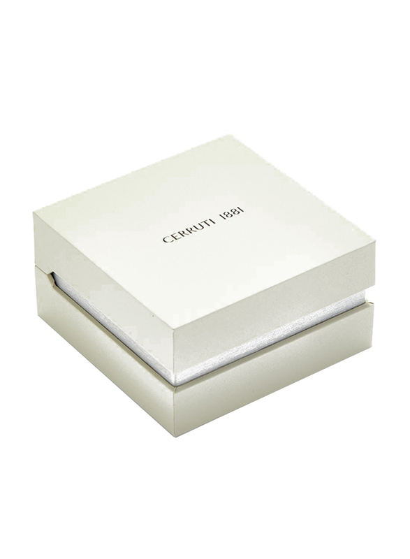 Cerruti 1881 Gold Plated Stainless Steel Stud Earrings for Women with Rhodium Beads, Gold