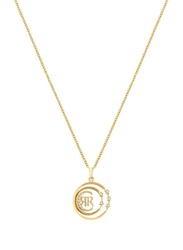 Cerruti 1881 Stainless Steel Pendant Necklace with Swarovski Stone for Women, Gold