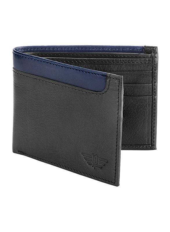Police Element Leather Bi-Fold Wallet for Men, Black