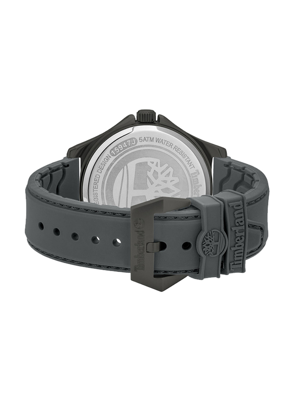 Timberland Averton Analog Watch for Men with Silicone Band, Water Resistant, T TBL15947JYU-13P, Grey