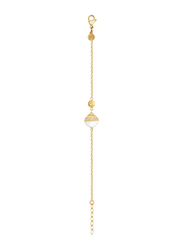 Cerruti 1881 Gold Plated Chain Bracelet for Women, With Ceramic Stone and Swarovski Crystals, Gold