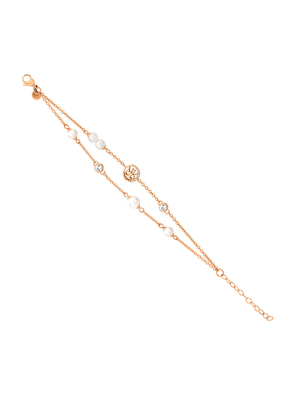 Cerruti 1881 Metal Chain Bracelet for Women, Rose Gold